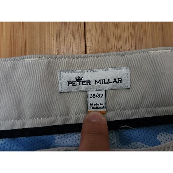 Peter Millar Crown Sport 5 Pocket eb66 Performance Golf Pants Stone Beige 35x32 - Picture 2 of 8